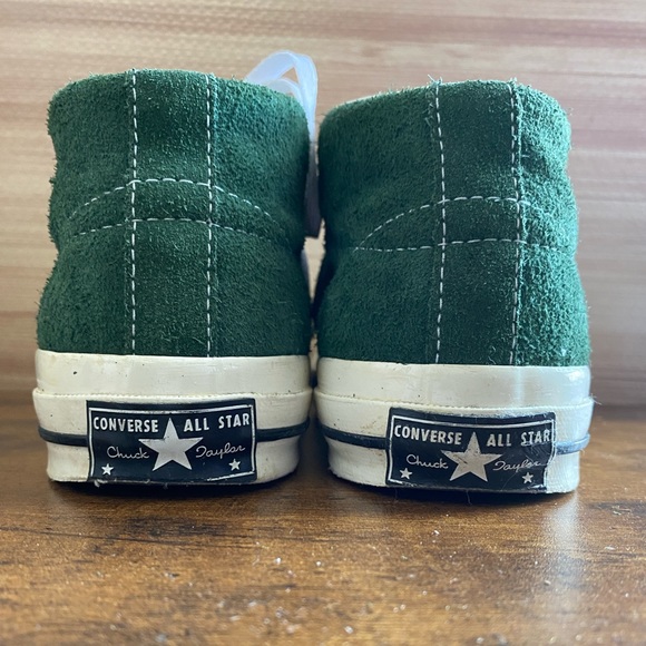 Forest Green Converse High tops UNISEX size 8.5 - Picture 4 of 8
